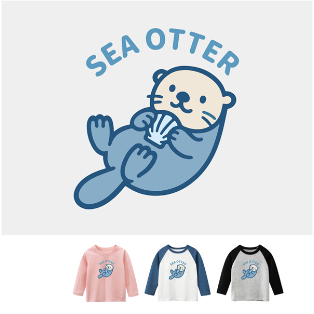 現貨+預購 兒童|KV獨家限定款|台灣原創T長袖 海獺 現貨+預購 兒童|KV獨家限定款|台灣原創T長袖 海獺