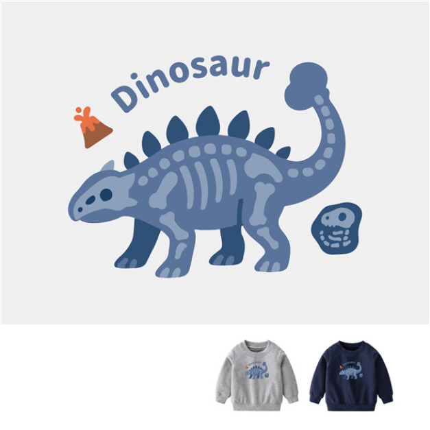兒童|KV獨家限定款|台灣原創大學T長袖 骨頭甲龍 兒童|KV獨家限定款|台灣原創大學T長袖 骨頭甲龍
