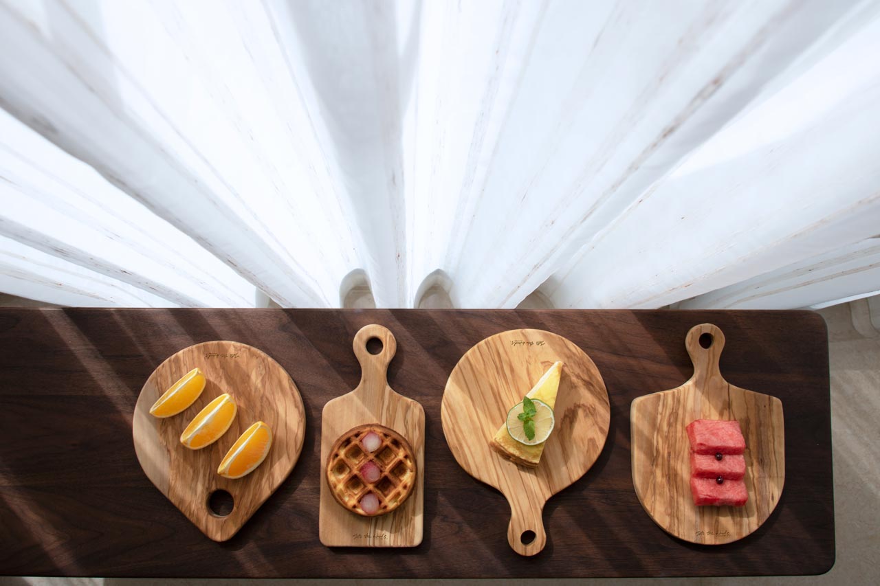 橄欖木方面手把前菜盤