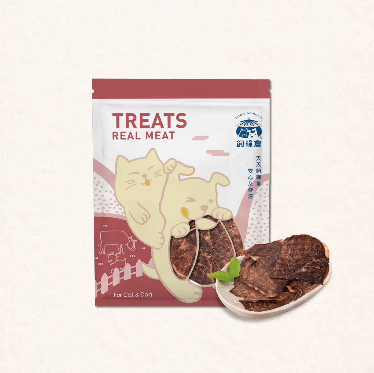 【寵物零食】原味牛肉乾 | 天然原肉 低溫製作 低敏適合敏感毛孩 低脂牛肉