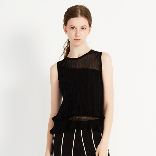 繡晴系列女式背心裙 - 黑 繡晴系列女式背心裙 - 黑