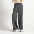 極地之旅女士寬鬆氂牛絨休閒褲-黑灰_2 極地之旅女士寬鬆氂牛絨休閒褲-黑灰_2