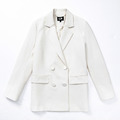 女士休閒西裝外套-米白_1 女士休閒西裝外套-米白_1