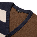 極地之旅男士撞色氂牛絨針織開衫-藏藍/黄褐/米白/松石藍_4 極地之旅男士撞色氂牛絨針織開衫-藏藍/黄褐/米白/松石藍_4