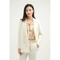 女士休閒西裝外套-米白 女士休閒西裝外套-米白
