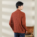 半高領針織拉鍊外套-焦糖色_2 半高領針織拉鍊外套-焦糖色_2
