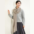 藝術家氂牛絨原色圍巾 - 深卡其_3 藝術家氂牛絨原色圍巾 - 深卡其_3
