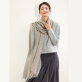 藝術家氂牛絨原色圍巾 - 深卡其_2 藝術家氂牛絨原色圍巾 - 深卡其_2