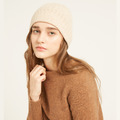 草原針織絞花帽子 - 米白_1 草原針織絞花帽子 - 米白_1