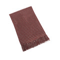 東方千鳥格氂牛絨披肩 - 鐵鏽紅/深卡其_1 東方千鳥格氂牛絨披肩 - 鐵鏽紅/深卡其_1