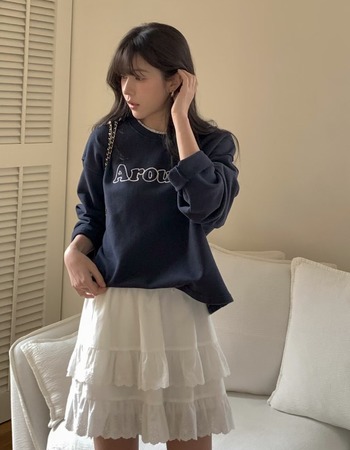 |現貨| 落肩字母休閒棉質上衣 |現貨| 落肩字母休閒棉質上衣