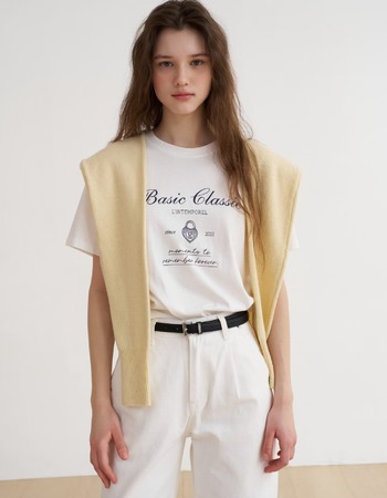 |深藍字體 現貨| 簡約風格俐落短T |深藍字體 現貨| 簡約風格俐落短T