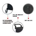 三層圍邊門鎖車 附鎖收納工具車|黑色 載重 250kg 台灣製造_2 三層圍邊門鎖車 附鎖收納工具車|黑色 載重 250kg 台灣製造_2