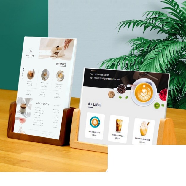 U型木質桌牌 菜單架|櫸木 胡桃木 A4 A5 A6 雙溝槽 桌面立牌 U型木質桌牌 菜單架|櫸木 胡桃木 A4 A5 A6 雙溝槽 桌面立牌