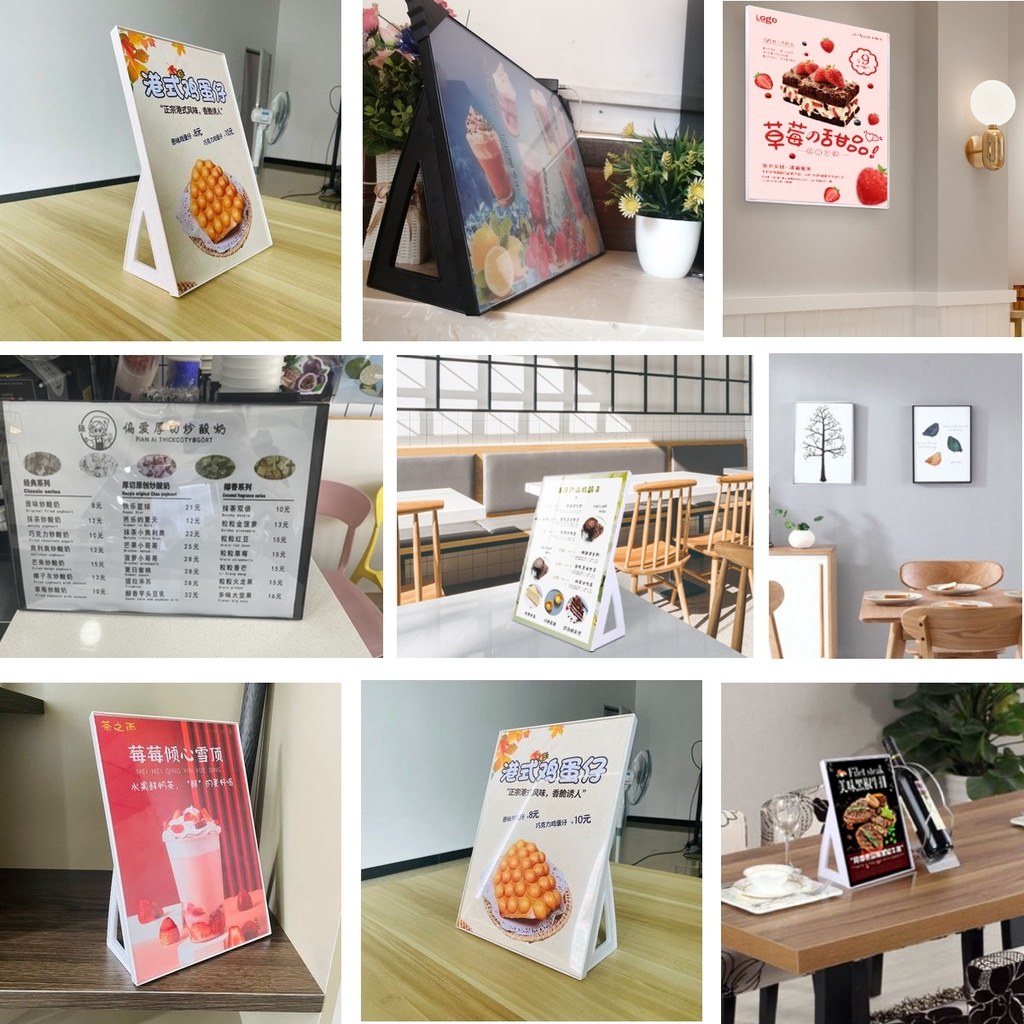 直橫兩用桌牌在餐廳、咖啡廳、店面的實際使用情境