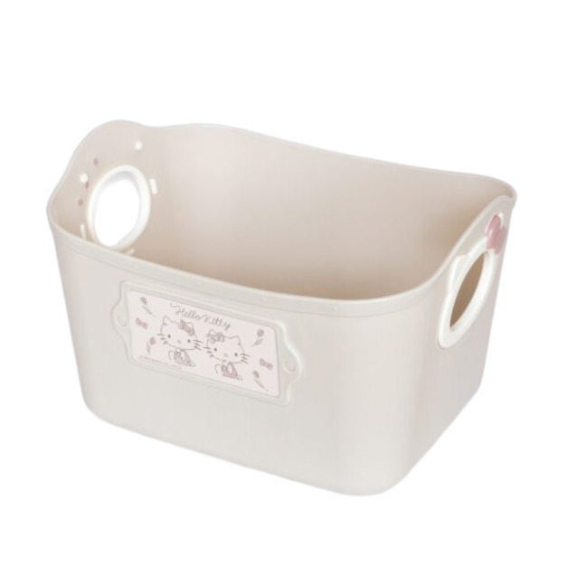 Hello Kitty 日製方形軟式收納盒 2.5L (米) Hello Kitty 日製方形軟式收納盒 2.5L (米)