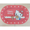 Sanrio 三麗鷗 橢圓刮泥絲圈地墊 Kitty 美樂蒂 酷洛米_1 Sanrio 三麗鷗 橢圓刮泥絲圈地墊 Kitty 美樂蒂 酷洛米_1