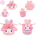 Sanrio 三麗鷗 絨毛造型束口袋2入組 (小兔仙子蛋蛋の幸福) Kitty 酷洛米 大耳狗_5 Sanrio 三麗鷗 絨毛造型束口袋2入組 (小兔仙子蛋蛋の幸福) Kitty 酷洛米 大耳狗_5