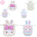 Sanrio 三麗鷗 絨毛造型束口袋2入組 (小兔仙子蛋蛋の幸福) Kitty 酷洛米 大耳狗_1 Sanrio 三麗鷗 絨毛造型束口袋2入組 (小兔仙子蛋蛋の幸福) Kitty 酷洛米 大耳狗_1