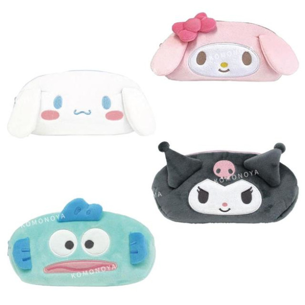 Sanrio 三麗鷗 角色造型絨毛筆袋 (大臉款) 美樂蒂 酷洛米 大耳狗 人魚漢頓 Sanrio 三麗鷗 角色造型絨毛筆袋 (大臉款) 美樂蒂 酷洛米 大耳狗 人魚漢頓