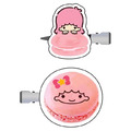Sanrio 三麗鷗 造型髮夾2入組 (馬卡龍款) Kitty 美樂蒂 酷洛米 布丁狗_8 Sanrio 三麗鷗 造型髮夾2入組 (馬卡龍款) Kitty 美樂蒂 酷洛米 布丁狗_8