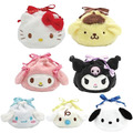 Sanrio 三麗鷗 絨毛造型束口袋 (大臉款) Kitty 美樂蒂 酷洛米 布丁狗 Sanrio 三麗鷗 絨毛造型束口袋 (大臉款) Kitty 美樂蒂 酷洛米 布丁狗