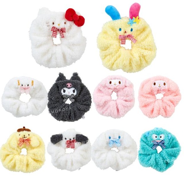 ⭐獨家特價 Sanrio 三麗鷗 絨毛造型大腸圈 (大臉款) Kitty 酷洛米 piano 花小兔