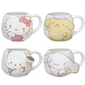 Sanrio 三麗鷗 400ml 造型陶瓷馬克杯 (回眸款) Kitty 布丁狗 大耳狗 帕恰狗 Sanrio 三麗鷗 400ml 造型陶瓷馬克杯 (回眸款) Kitty 布丁狗 大耳狗 帕恰狗