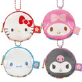 Sanrio 三麗鷗 圓形拉鍊零錢包吊飾 (和風款) Sanrio 三麗鷗 圓形拉鍊零錢包吊飾 (和風款)