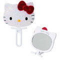 Sanrio 三麗鷗 水鑽造型手拿鏡 (大臉款) Kitty 酷洛米_1 Sanrio 三麗鷗 水鑽造型手拿鏡 (大臉款) Kitty 酷洛米_1