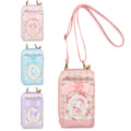 Sanrio 三麗鷗 L型拉鍊皮質手機斜背包 (玫瑰系列) Kitty 美樂蒂 大耳狗 Sanrio 三麗鷗 L型拉鍊皮質手機斜背包 (玫瑰系列) Kitty 美樂蒂 大耳狗