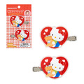 Sanrio 三麗鷗 壓克力造型髮夾2入組 (復古系列) Kitty 雙子星 大眼蛙_1 Sanrio 三麗鷗 壓克力造型髮夾2入組 (復古系列) Kitty 雙子星 大眼蛙_1
