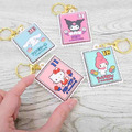 Sanrio 三麗鷗 橡膠鑰匙圈 (郵票風) Kitty 美樂蒂 酷洛米 大耳狗_1 Sanrio 三麗鷗 橡膠鑰匙圈 (郵票風) Kitty 美樂蒂 酷洛米 大耳狗_1