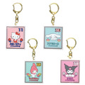Sanrio 三麗鷗 橡膠鑰匙圈 (郵票風) Kitty 美樂蒂 酷洛米 大耳狗 Sanrio 三麗鷗 橡膠鑰匙圈 (郵票風) Kitty 美樂蒂 酷洛米 大耳狗