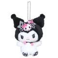 Sanrio 三麗鷗 絨毛吊飾娃娃 (粉黑派對) 美樂蒂 酷洛米_3 Sanrio 三麗鷗 絨毛吊飾娃娃 (粉黑派對) 美樂蒂 酷洛米_3
