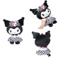 Sanrio 三麗鷗 絨毛玩偶娃娃 M (粉黑派對) 美樂蒂 酷洛米_2 Sanrio 三麗鷗 絨毛玩偶娃娃 M (粉黑派對) 美樂蒂 酷洛米_2