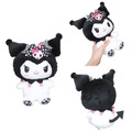 Sanrio 三麗鷗 絨毛玩偶娃娃 S (粉黑派對) 美樂蒂 酷洛米_2 Sanrio 三麗鷗 絨毛玩偶娃娃 S (粉黑派對) 美樂蒂 酷洛米_2