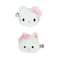 Sanrio 三麗鷗 Hello Kitty x 吉德玩偶 絨毛玩偶髮夾2入組_1 Sanrio 三麗鷗 Hello Kitty x 吉德玩偶 絨毛玩偶髮夾2入組_1