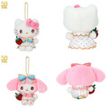 Sanrio 三麗鷗 絨毛玩偶吊飾 (草莓新聞50週年 彩虹) Kitty 美樂蒂 人魚漢頓_1 Sanrio 三麗鷗 絨毛玩偶吊飾 (草莓新聞50週年 彩虹) Kitty 美樂蒂 人魚漢頓_1
