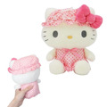 Sanrio 三麗鷗 絨毛玩偶娃娃S (點點睡帽) Kitty 美樂蒂 酷洛米 大耳狗_1 Sanrio 三麗鷗 絨毛玩偶娃娃S (點點睡帽) Kitty 美樂蒂 酷洛米 大耳狗_1