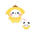 Sanrio 三麗鷗 x 麻糬熊貓 絨毛玩偶吊飾 (變裝款) Kitty 美樂蒂 酷洛米_2 Sanrio 三麗鷗 x 麻糬熊貓 絨毛玩偶吊飾 (變裝款) Kitty 美樂蒂 酷洛米_2