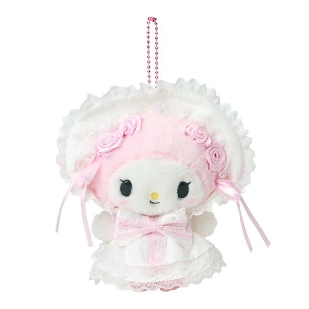 ▲預購特價【限購】Sanrio 三麗鷗 美樂蒂 絨毛玩偶吊飾 (蕾絲嫁紗)