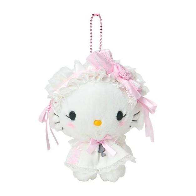 ▲預購特價【限購】Sanrio 三麗鷗 Charmmy Kitty 絨毛玩偶吊飾 (蕾絲嫁紗)