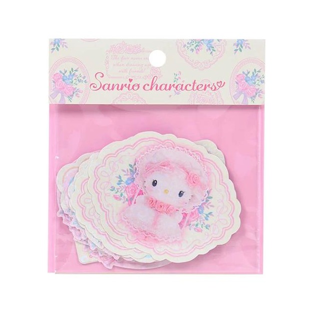 ▲預購特價【限購】Sanrio 三麗鷗 造型貼紙組 18枚入 (蕾絲嫁紗)