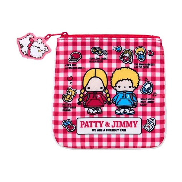 Sanrio 三麗鷗 Patty & Jimmy 方型扁平收納袋 (復古雙人組)