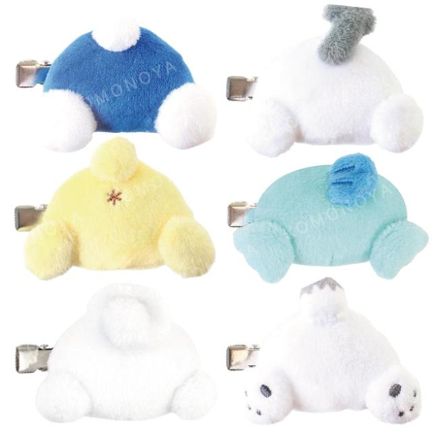 Sanrio 三麗鷗 絨毛造型髮夾 (屁屁款) 酷洛米 Kitty 大耳狗 布丁狗 漢頓 Sanrio 三麗鷗 絨毛造型髮夾 (屁屁款) 酷洛米 Kitty 大耳狗 布丁狗 漢頓