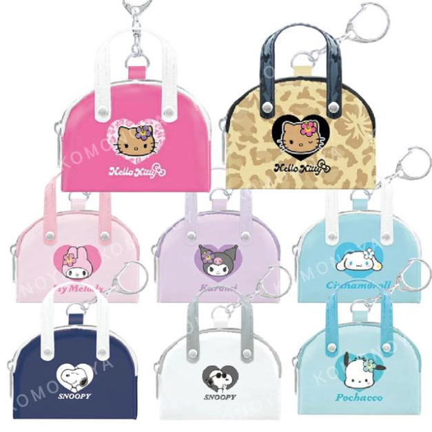 Sanrio 三麗鷗 史努比 迷你手提零錢包吊飾 Kitty 酷洛米 美樂蒂 大耳狗 Sanrio 三麗鷗 史努比 迷你手提零錢包吊飾 Kitty 酷洛米 美樂蒂 大耳狗
