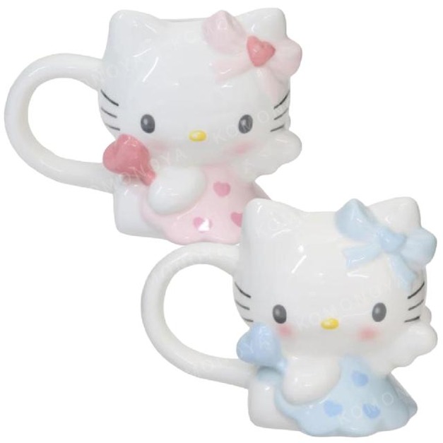 Sanrio 三麗鷗 Hello Kitty 陶瓷造型馬克杯 200ml (天使款)