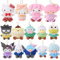 Sanrio 三麗鷗 絨毛玩偶吊飾 (制服款) Kitty 美樂蒂 大耳狗 雙子星 Sanrio 三麗鷗 絨毛玩偶吊飾 (制服款) Kitty 美樂蒂 大耳狗 雙子星