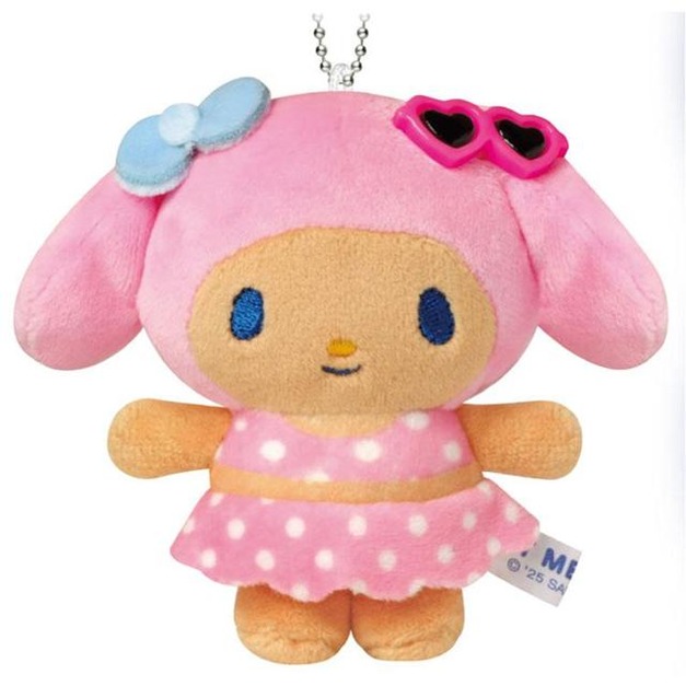 Sanrio 三麗鷗 美樂蒂 絨毛玩偶吊飾 (曬黑泳衣款)